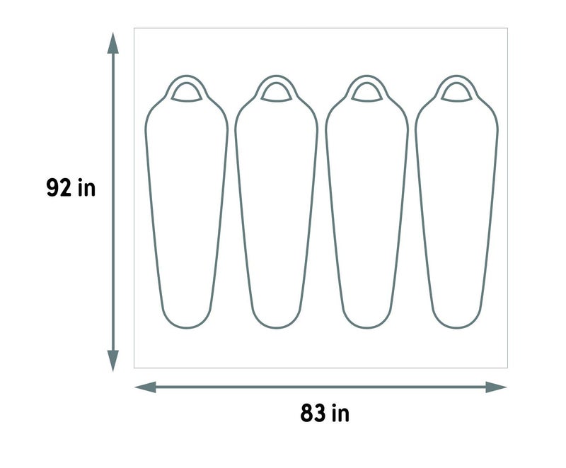 Kelty Wireless 4 Footprint, Lightweight, Water Resistant, Fitted Ground/Camping Tarp Footprint Wireless 4 Person Tent - Image 2
